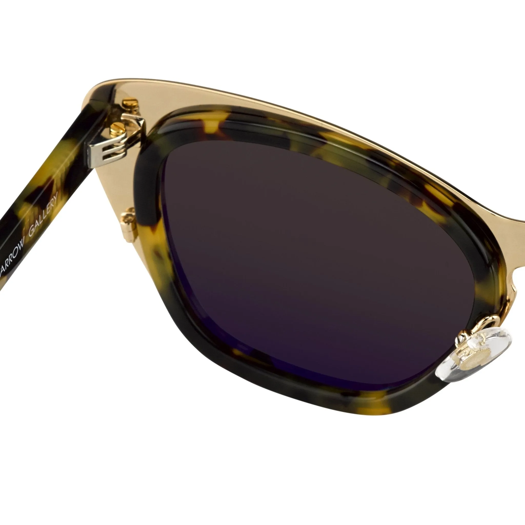 Erdem Ladies Sunglasses Cat Eye Gold Tortoise Shell and Grey EDM17C2SUN