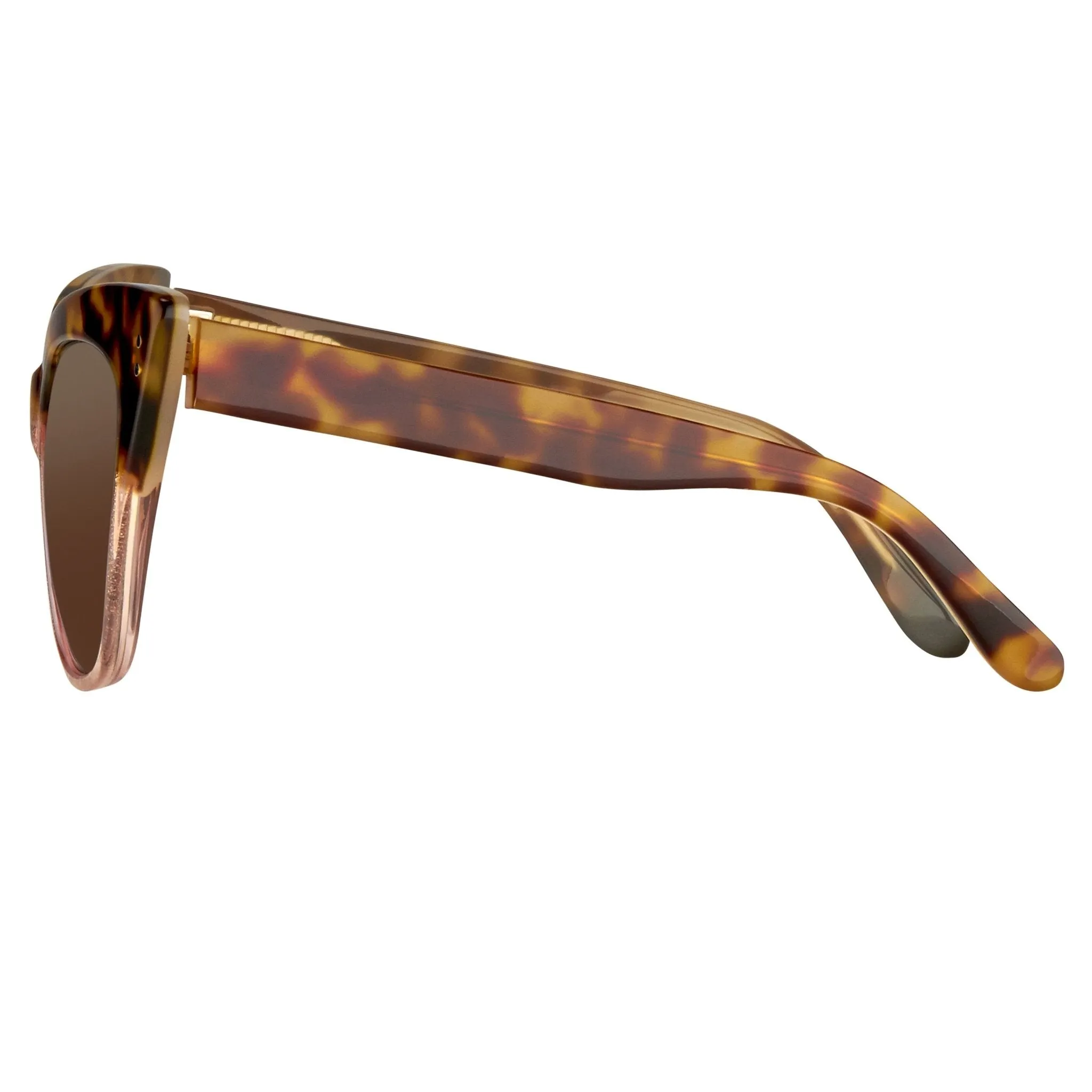 Erdem Ladies Sunglasses Cat Eye Tortoise Shell and Brown EDM22C1SUN