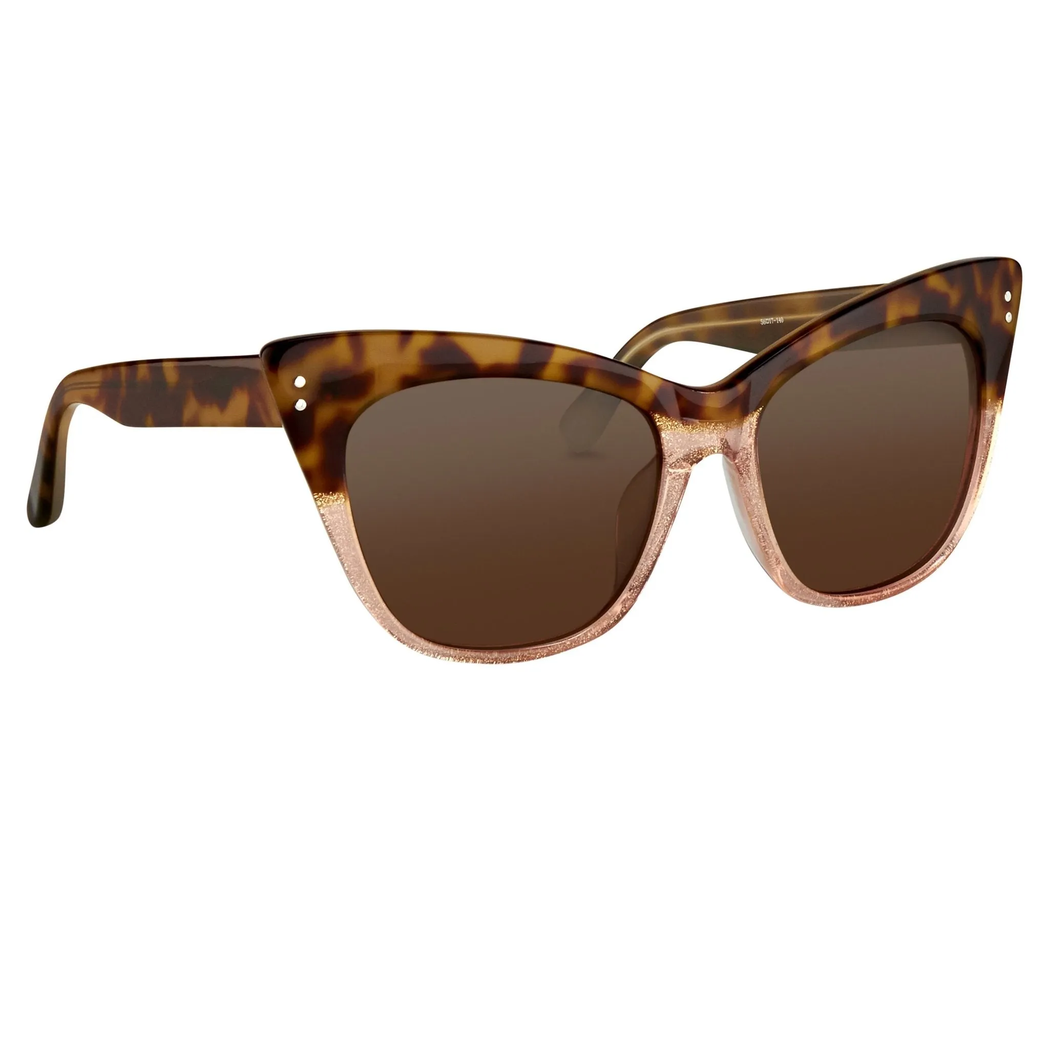 Erdem Ladies Sunglasses Cat Eye Tortoise Shell and Brown EDM22C1SUN