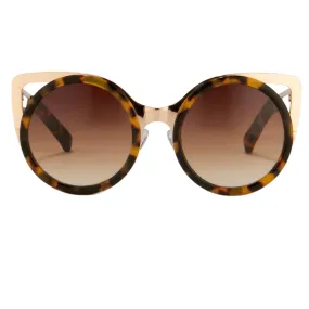 Erdem Ladies Sunglasses Cat Eye Tortoise Shell Gold and Brown EDM4C2SUN