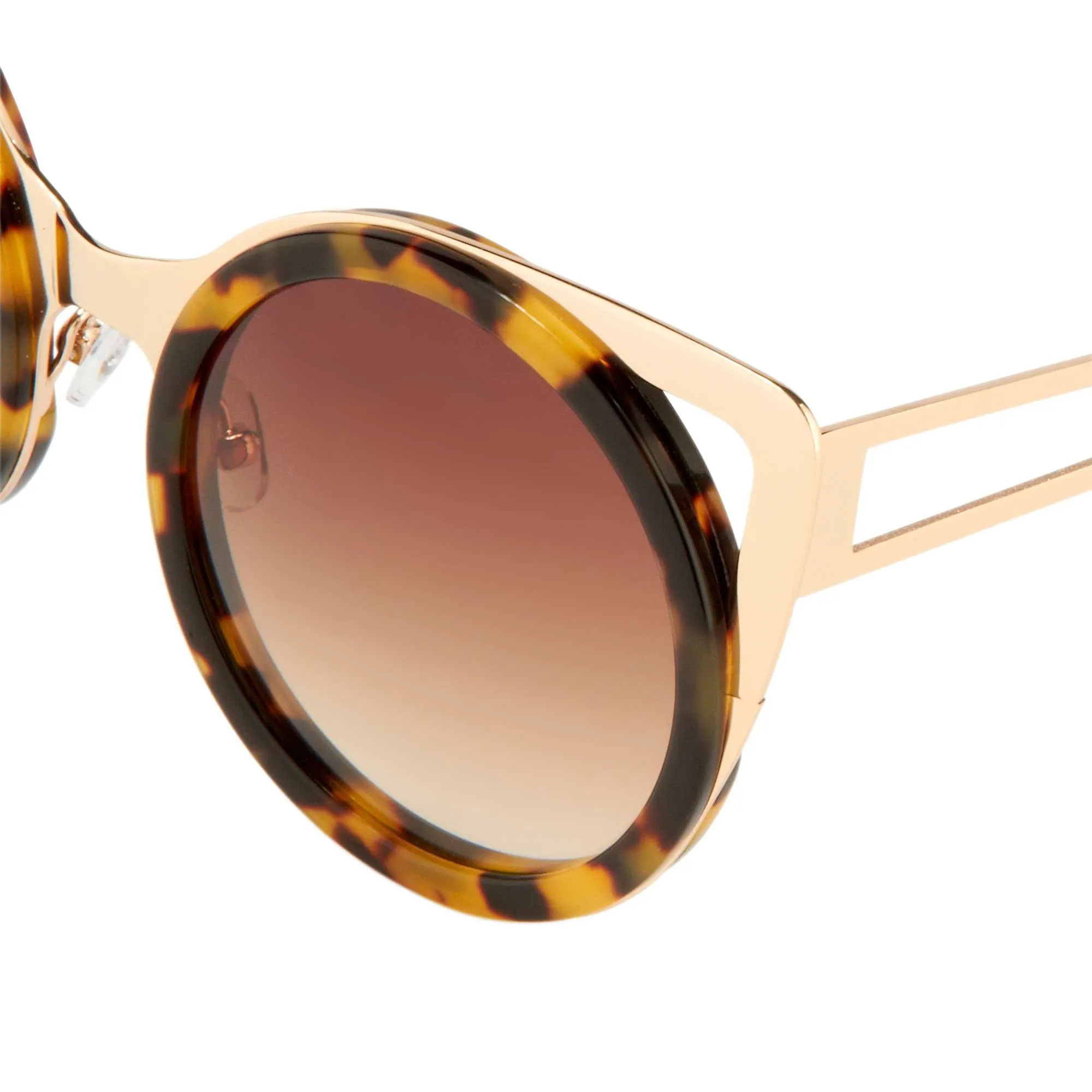 Erdem Ladies Sunglasses Cat Eye Tortoise Shell Gold and Brown EDM4C2SUN