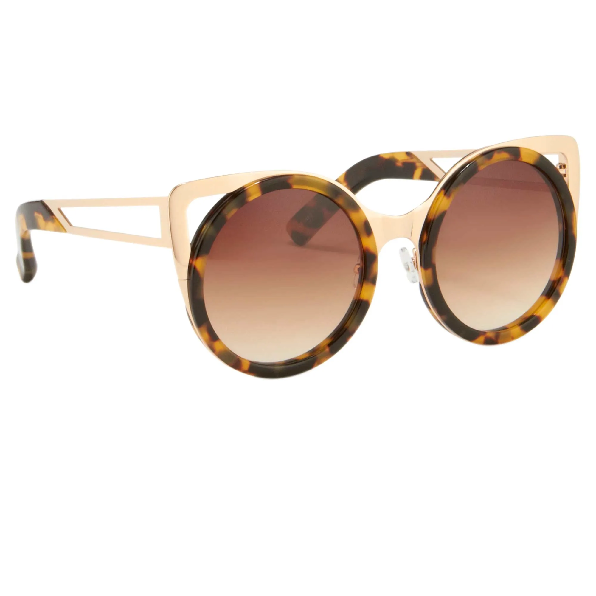 Erdem Ladies Sunglasses Cat Eye Tortoise Shell Gold and Brown EDM4C2SUN