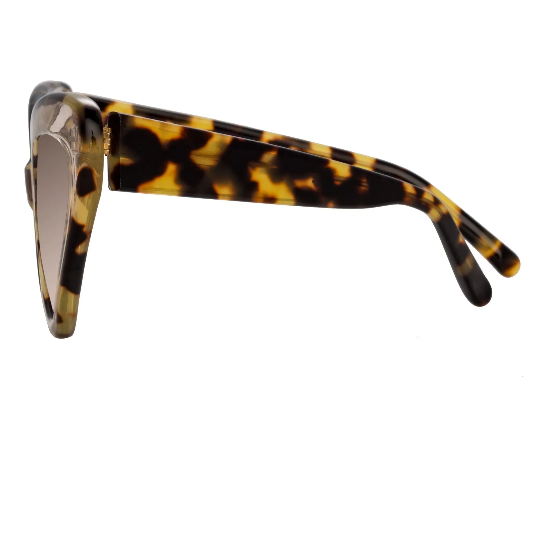 Erdem Ladies Sunglasses Cat Eye Tortoiseshell and Brown EDM29C1SUN