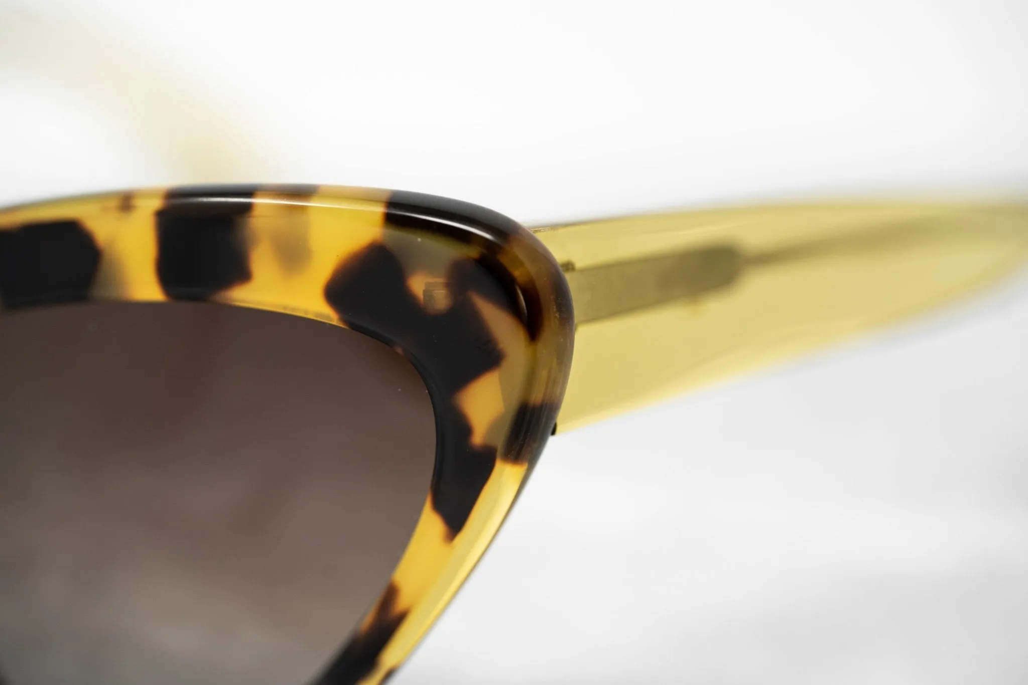 Erdem Ladies Sunglasses Cat Eye Yellow Tortoise Shell and Brown EDM29C2SUN