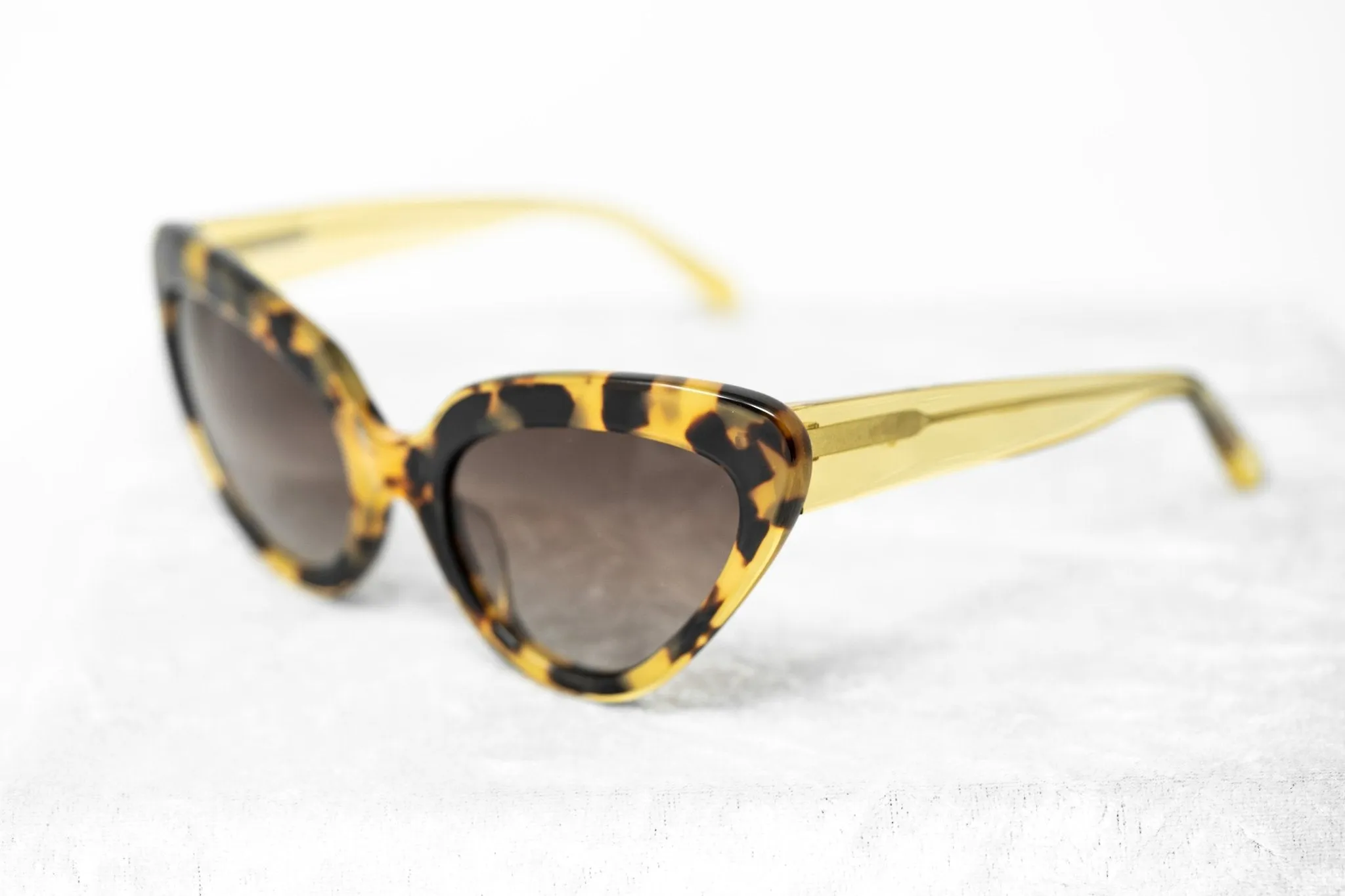 Erdem Ladies Sunglasses Cat Eye Yellow Tortoise Shell and Brown EDM29C2SUN