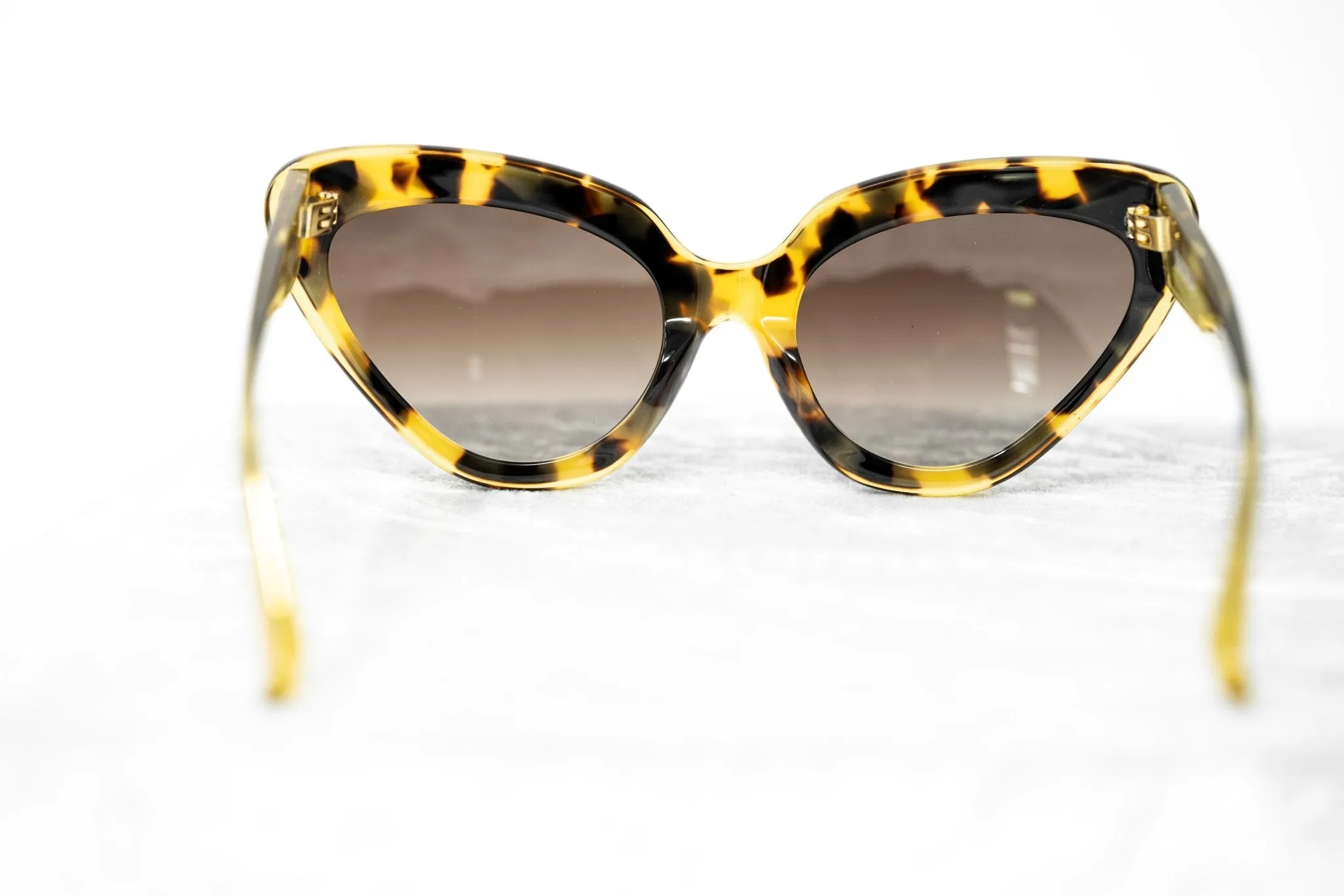 Erdem Ladies Sunglasses Cat Eye Yellow Tortoise Shell and Brown EDM29C2SUN