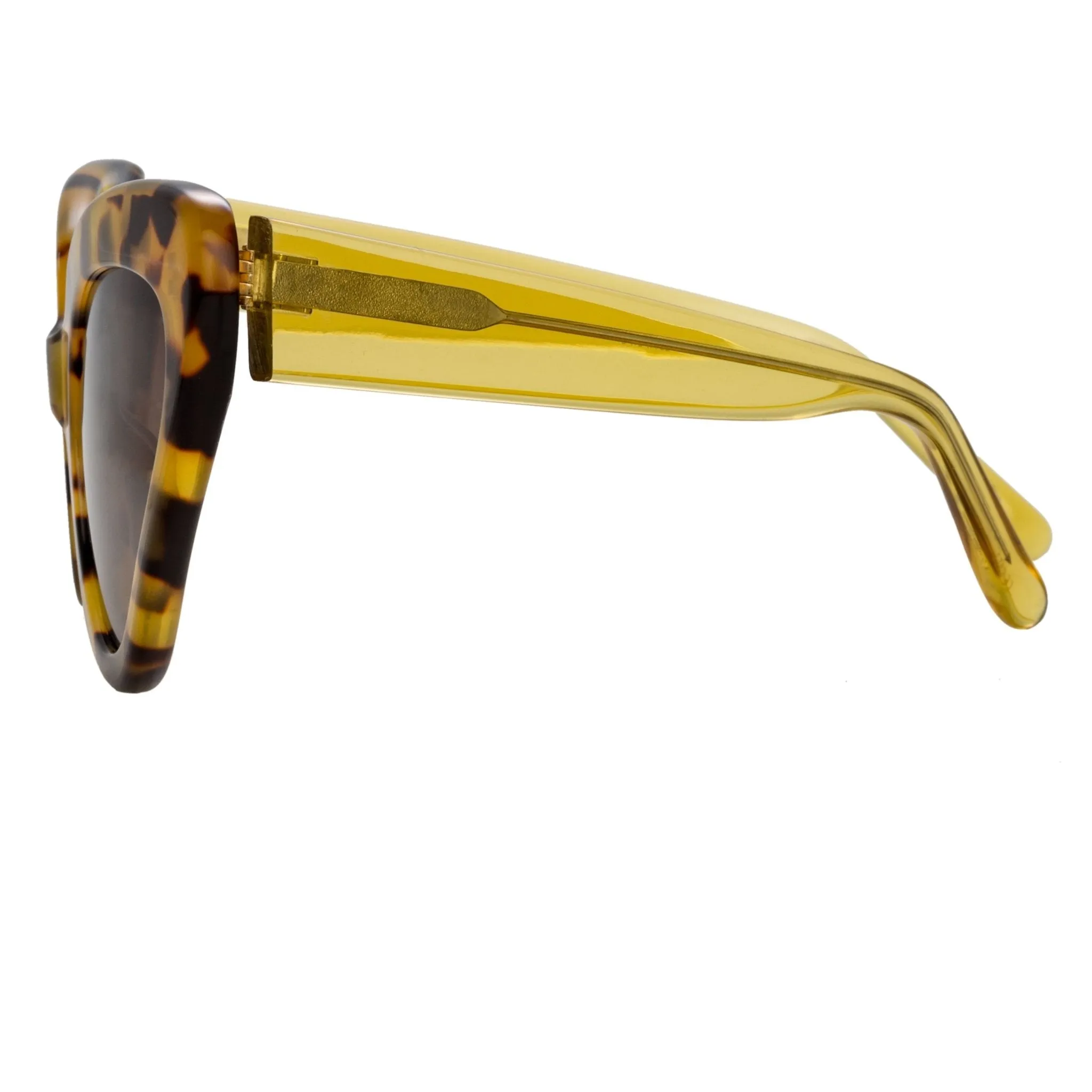 Erdem Ladies Sunglasses Cat Eye Yellow Tortoise Shell and Brown EDM29C2SUN