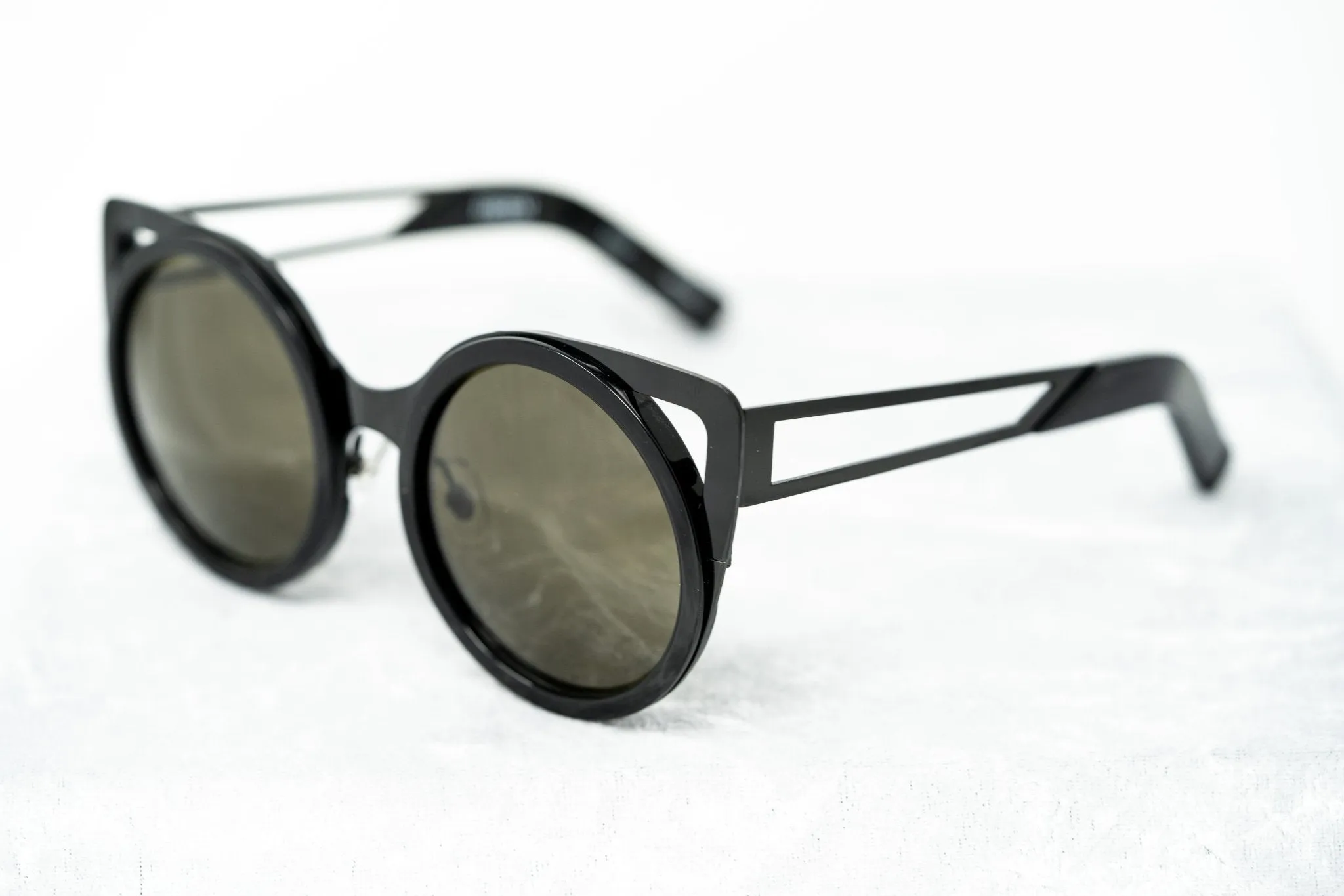 Erdem Sunglasses Cat Eye Black and Grey