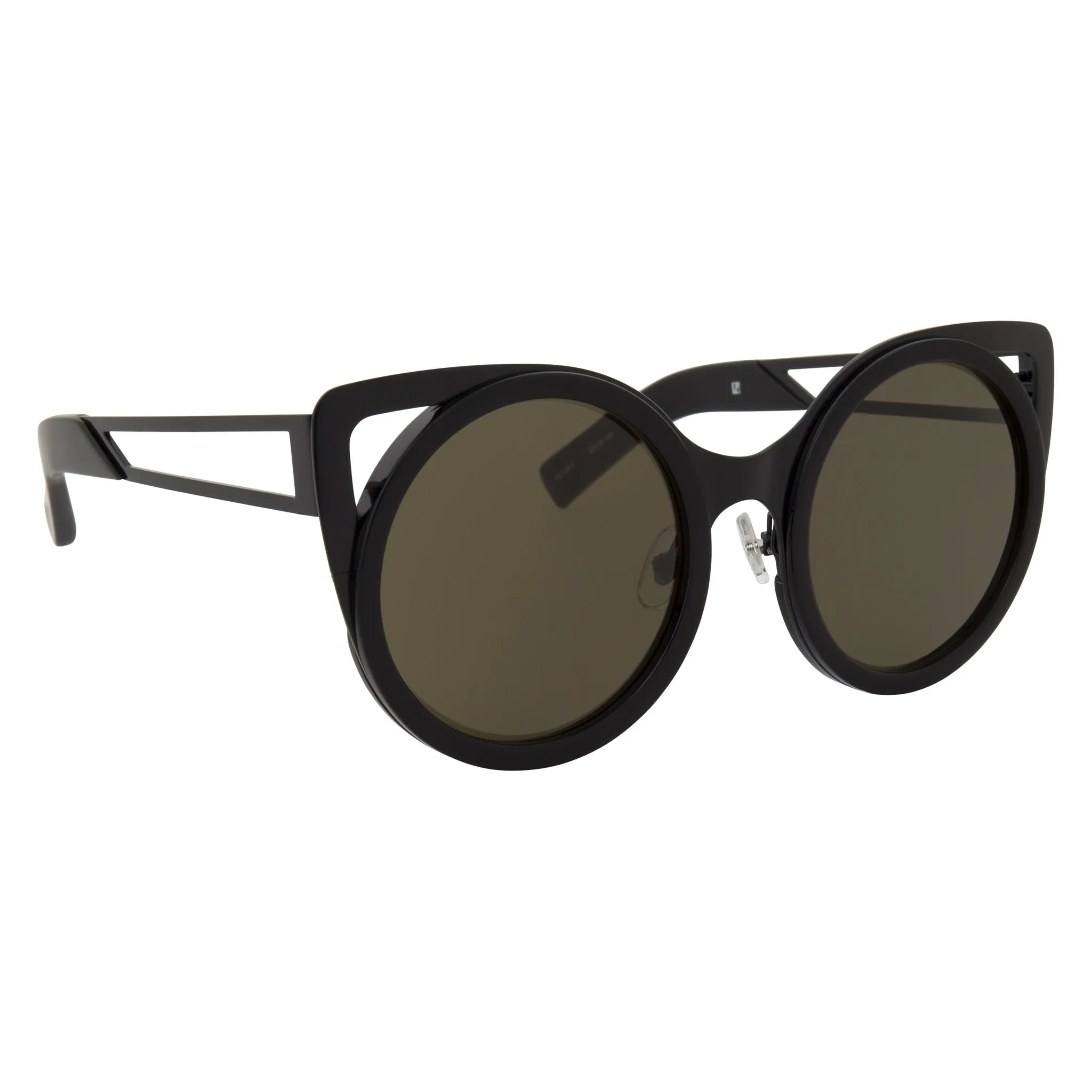 Erdem Sunglasses Cat Eye Black and Grey