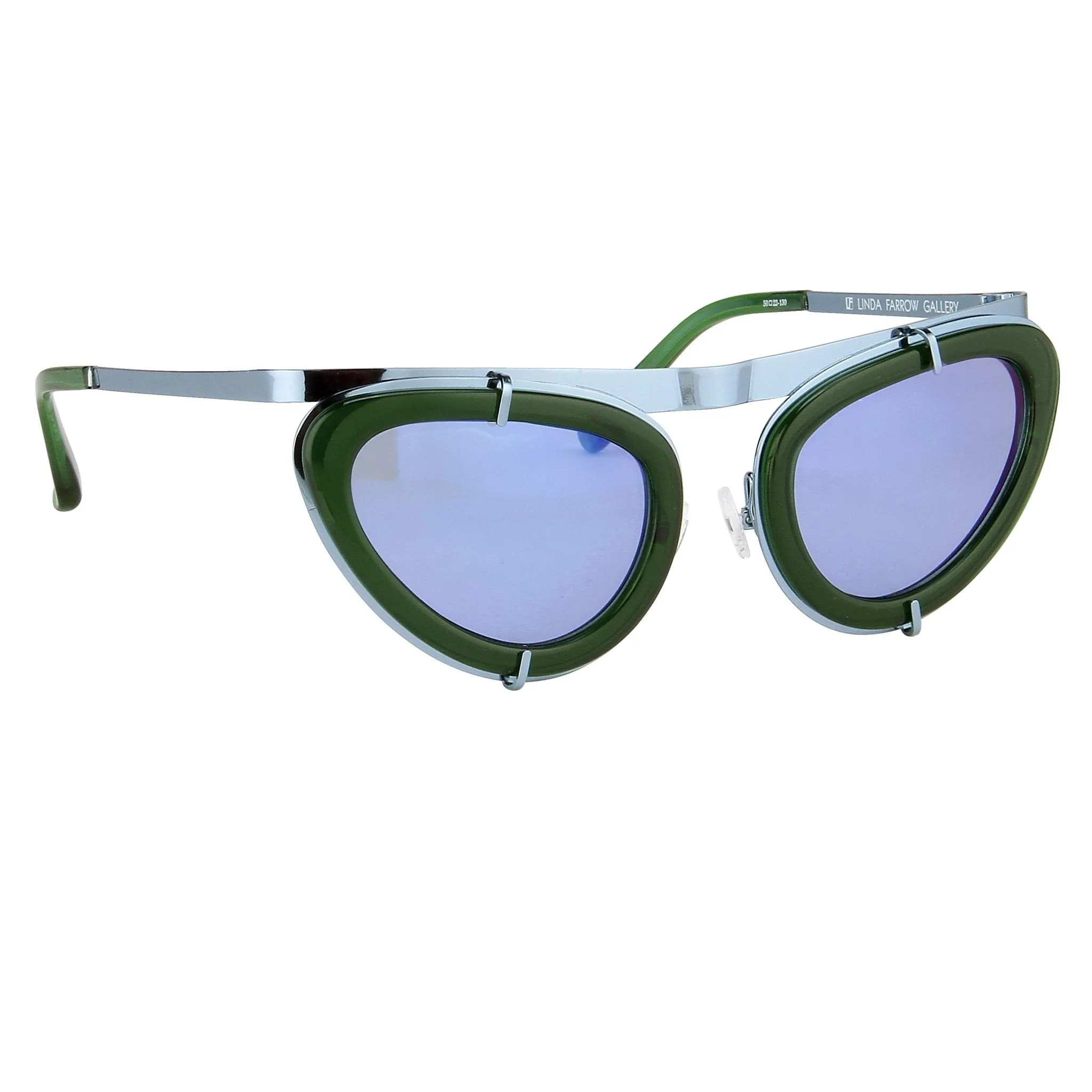 Erdem Sunglasses Cat Eye Green and Blue