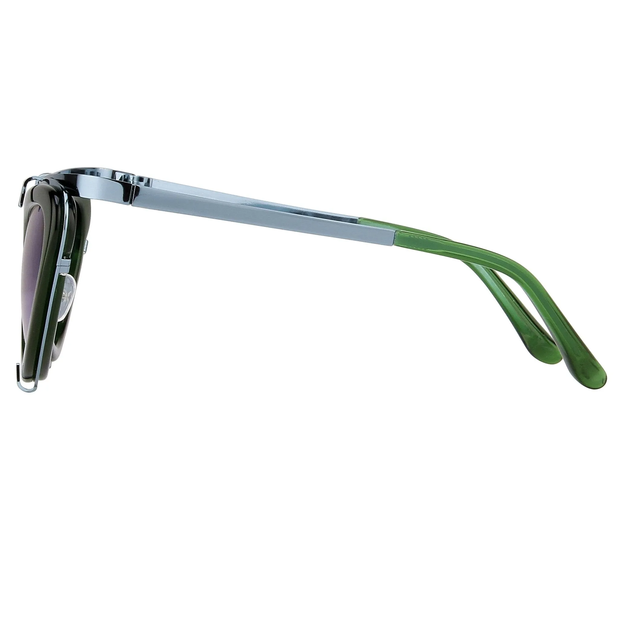 Erdem Sunglasses Cat Eye Green and Blue