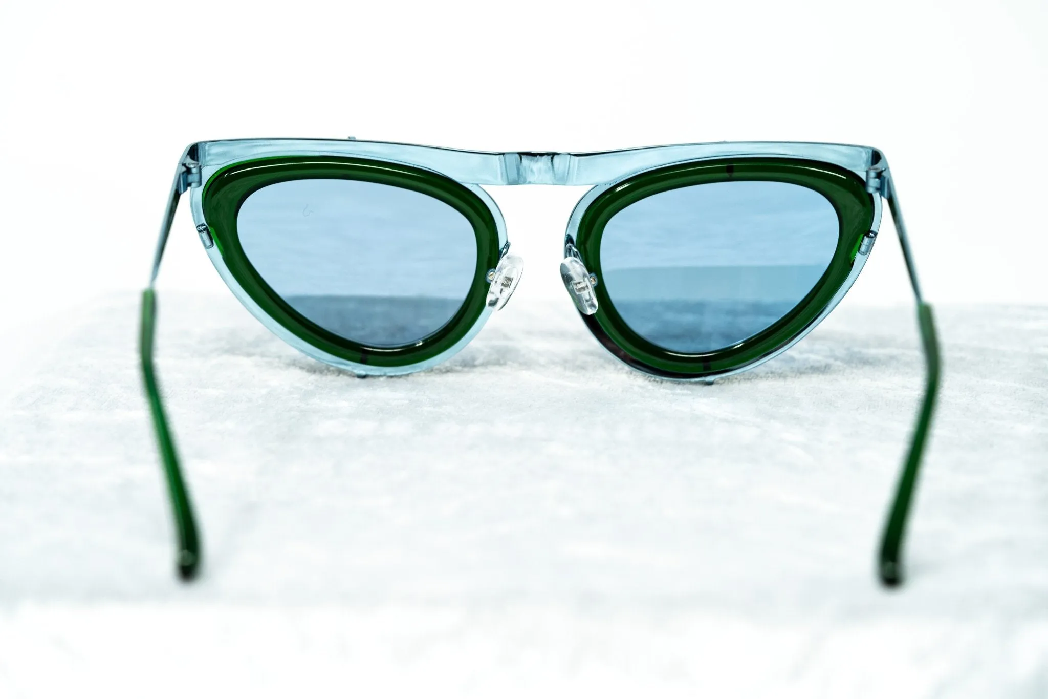 Erdem Sunglasses Cat Eye Green and Blue