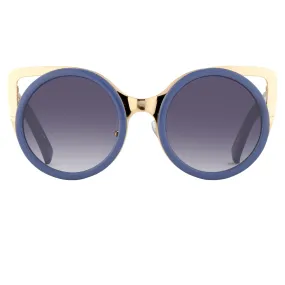 Erdem Sunglasses Cat Eye Slate Blue and Grey