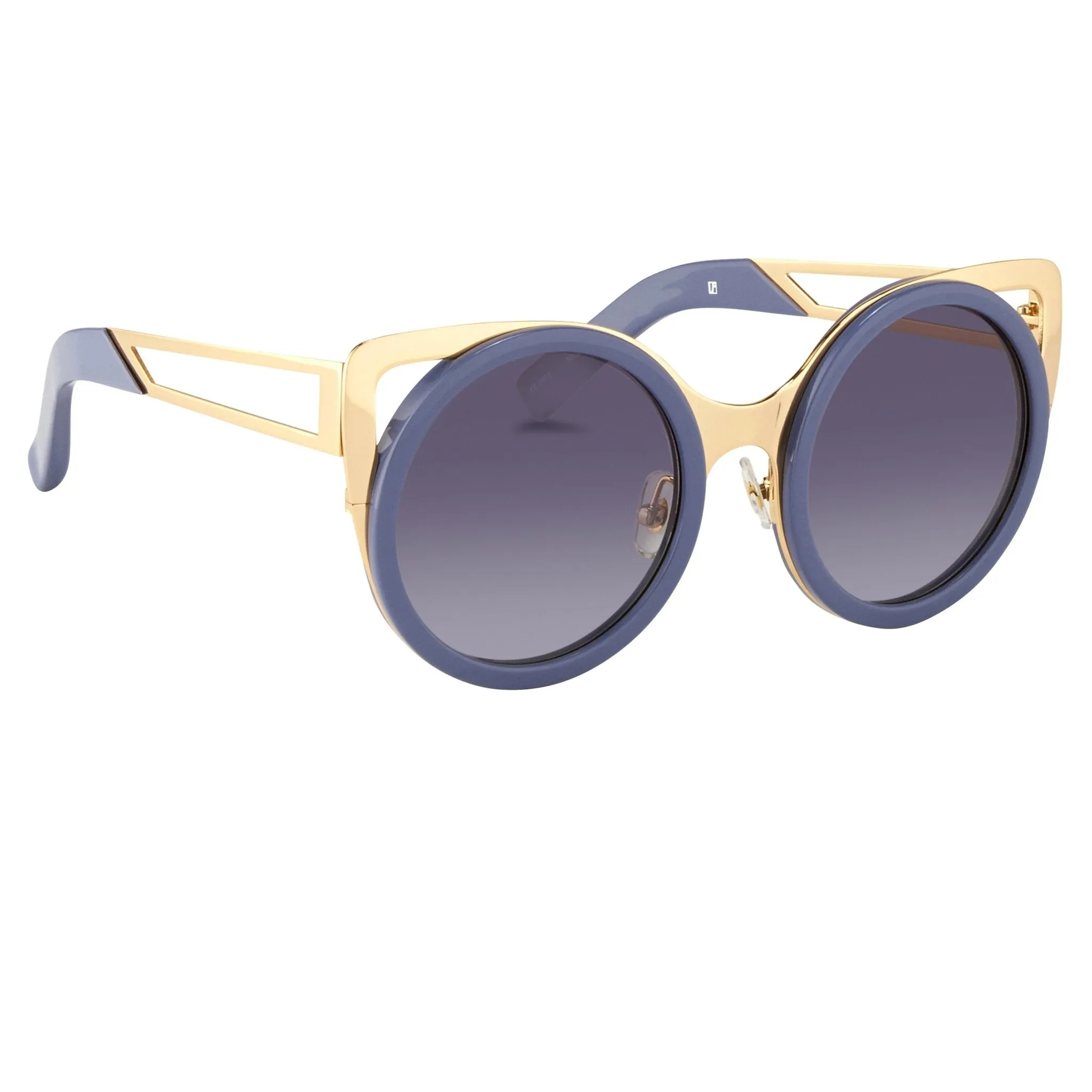 Erdem Sunglasses Cat Eye Slate Blue and Grey