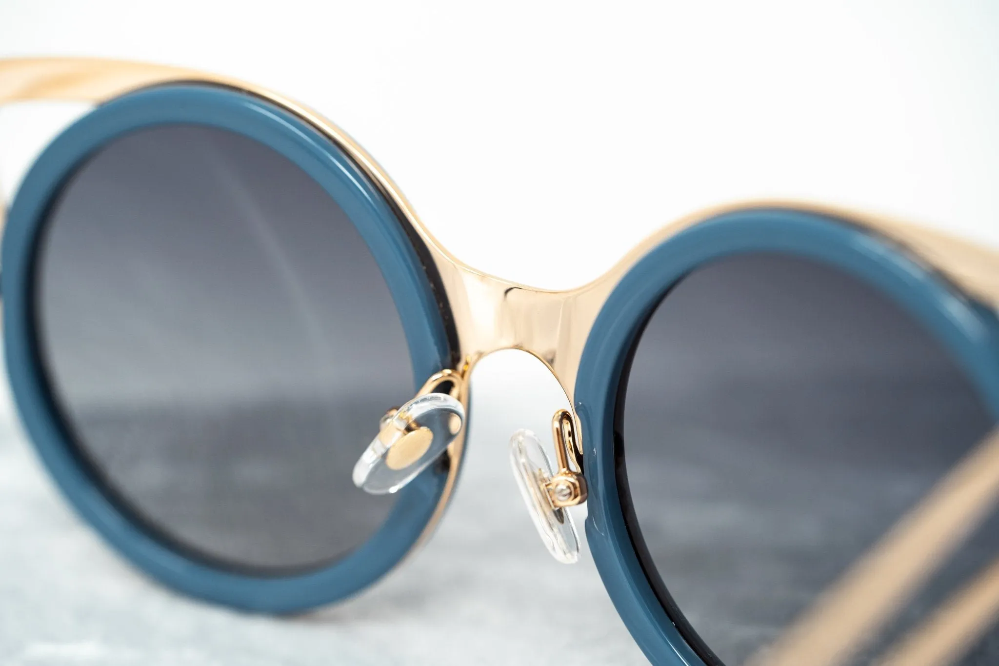 Erdem Sunglasses Cat Eye Slate Blue and Grey