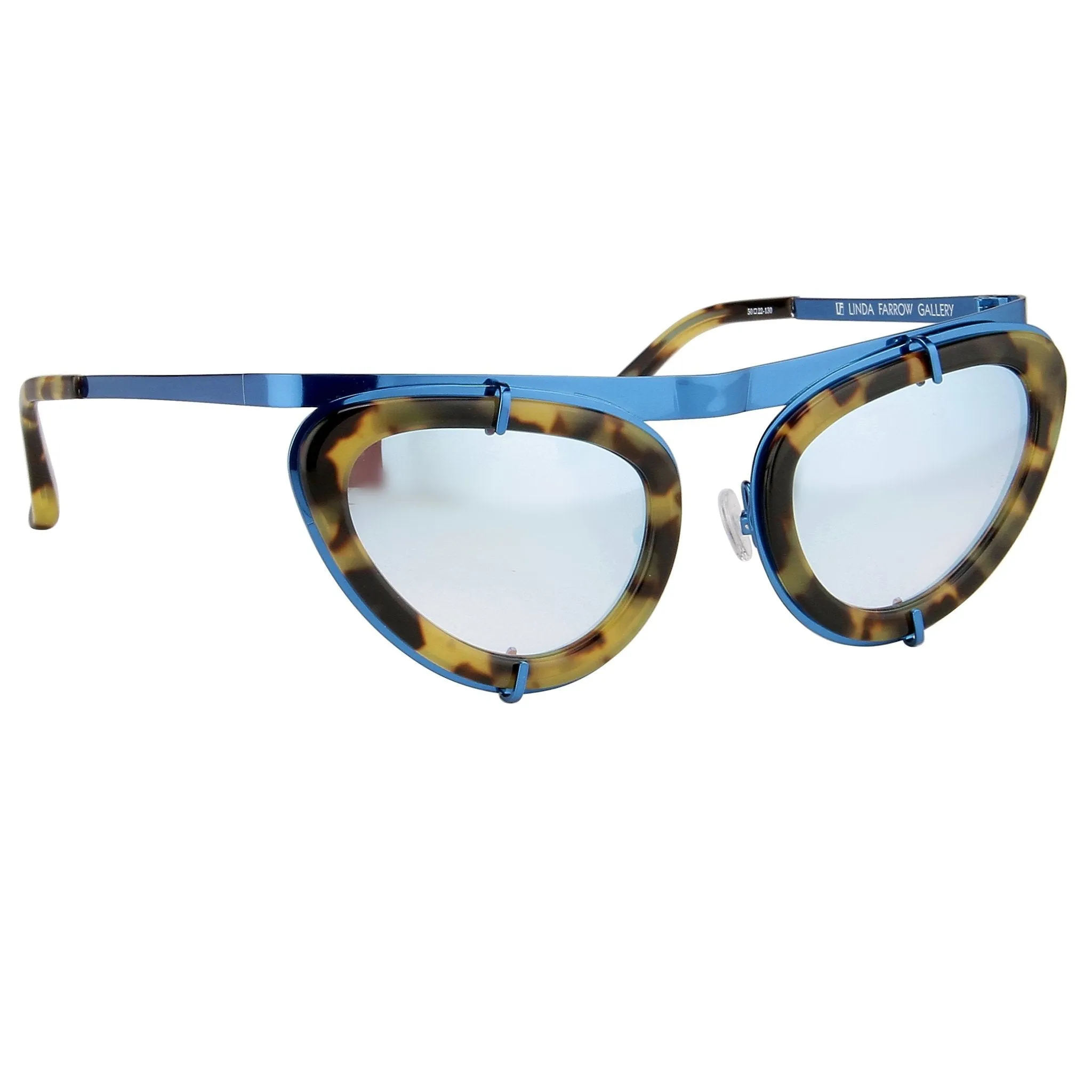 Erdem Sunglasses Cat Eye Tortoise Shell and Blue