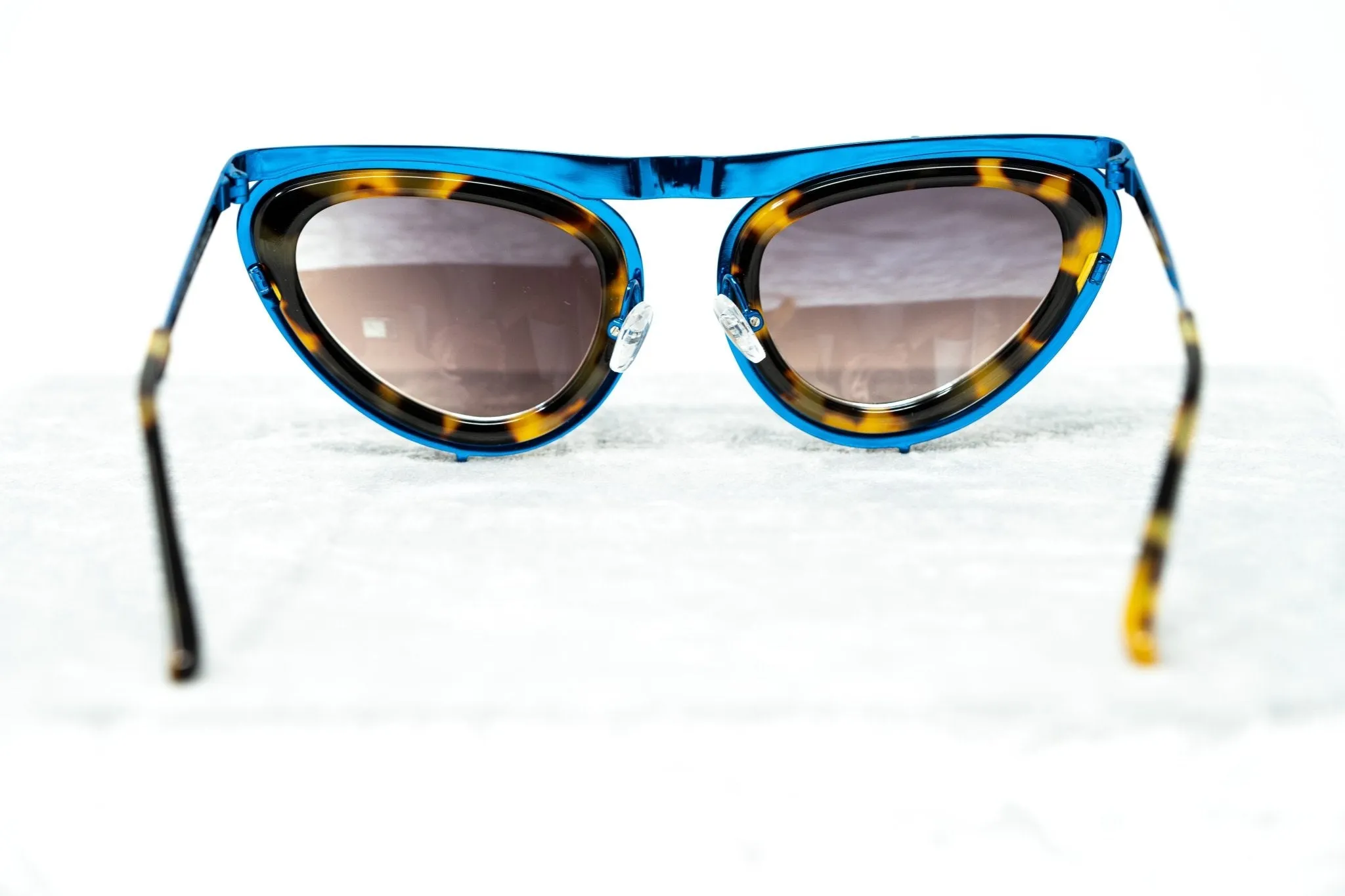 Erdem Sunglasses Cat Eye Tortoise Shell and Blue