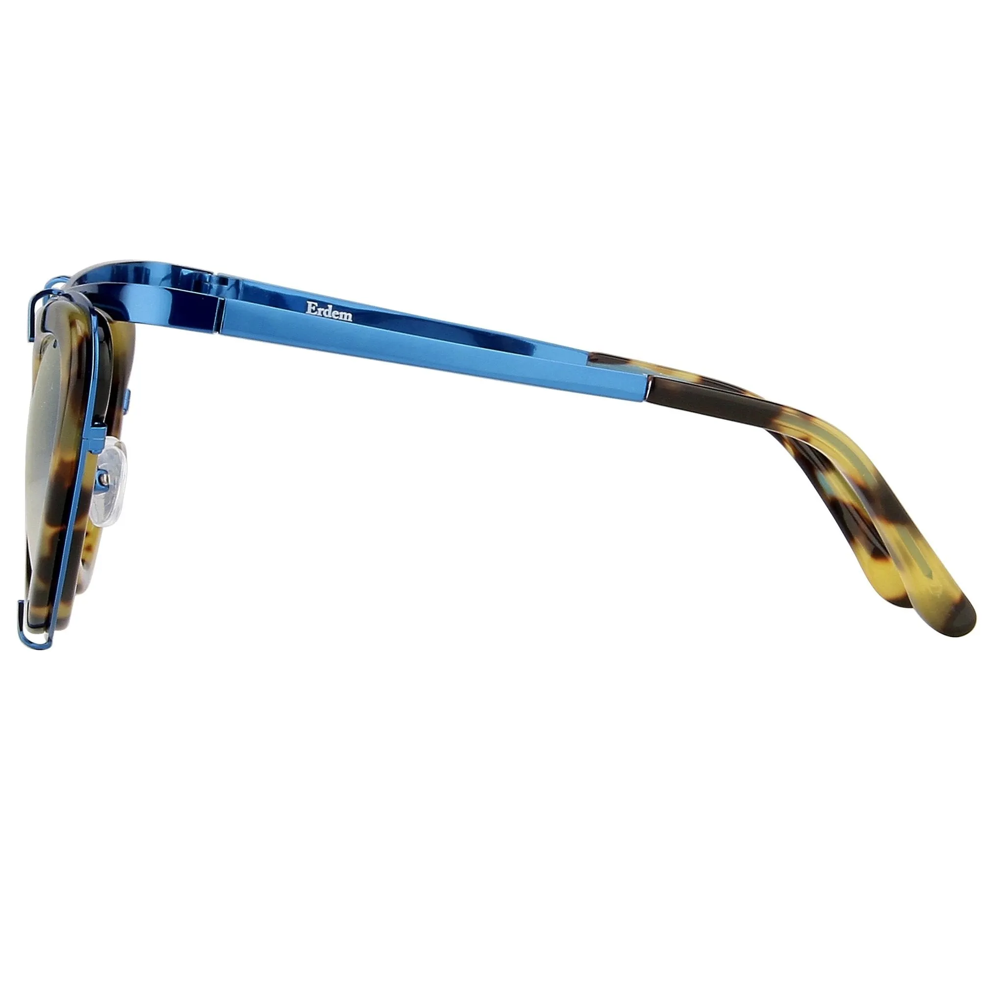 Erdem Sunglasses Cat Eye Tortoise Shell and Blue