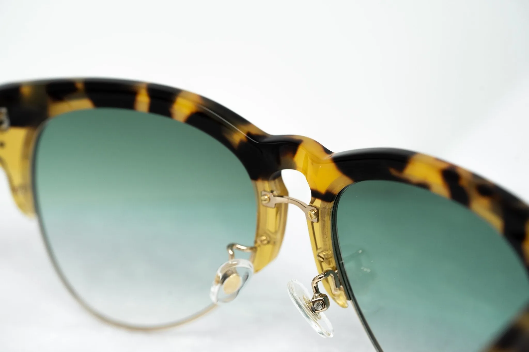 Erdem Sunglasses Gold Tortoise Shell and Green