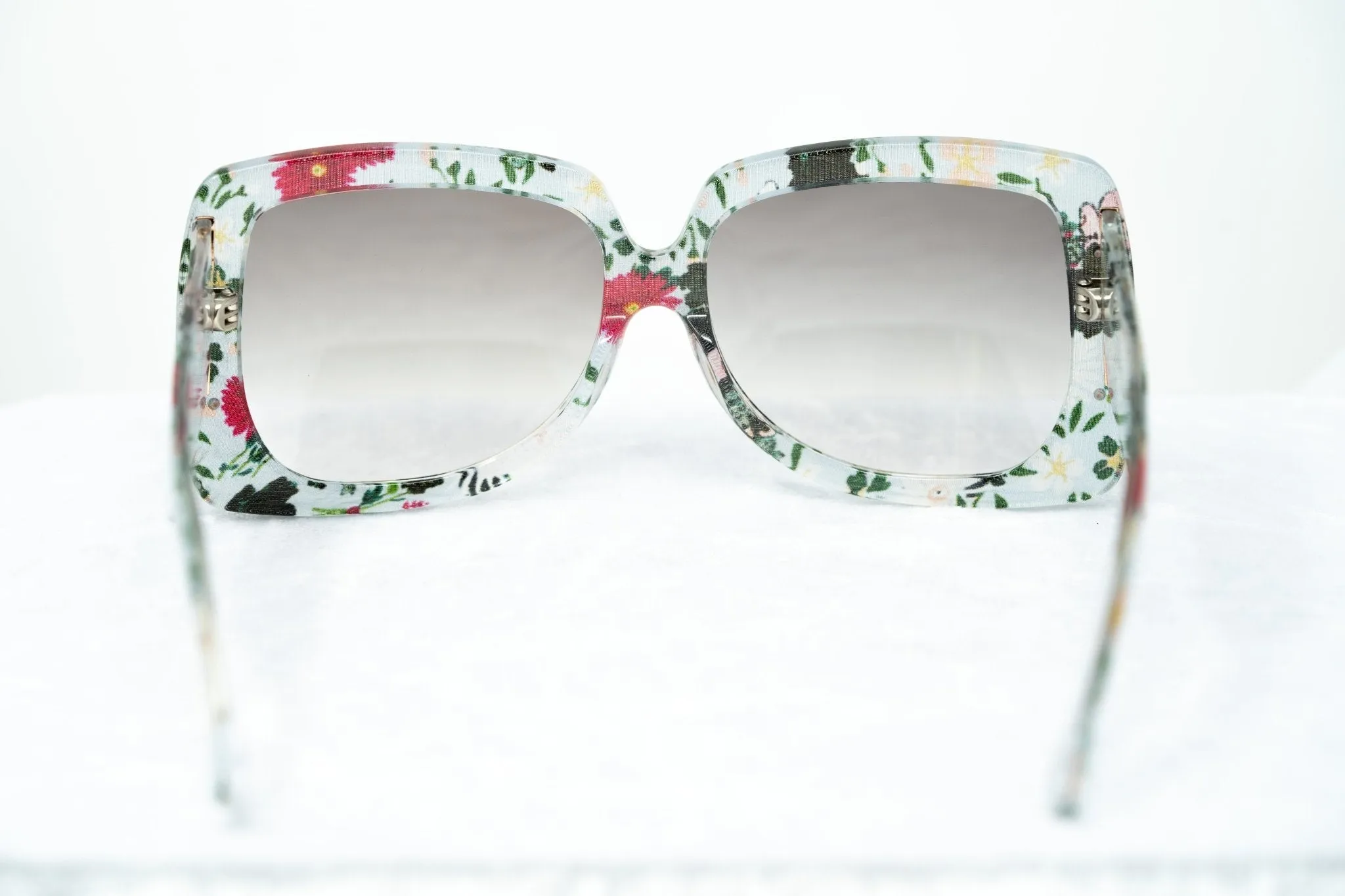 Erdem Sunglasses Oversized Floral and Grey