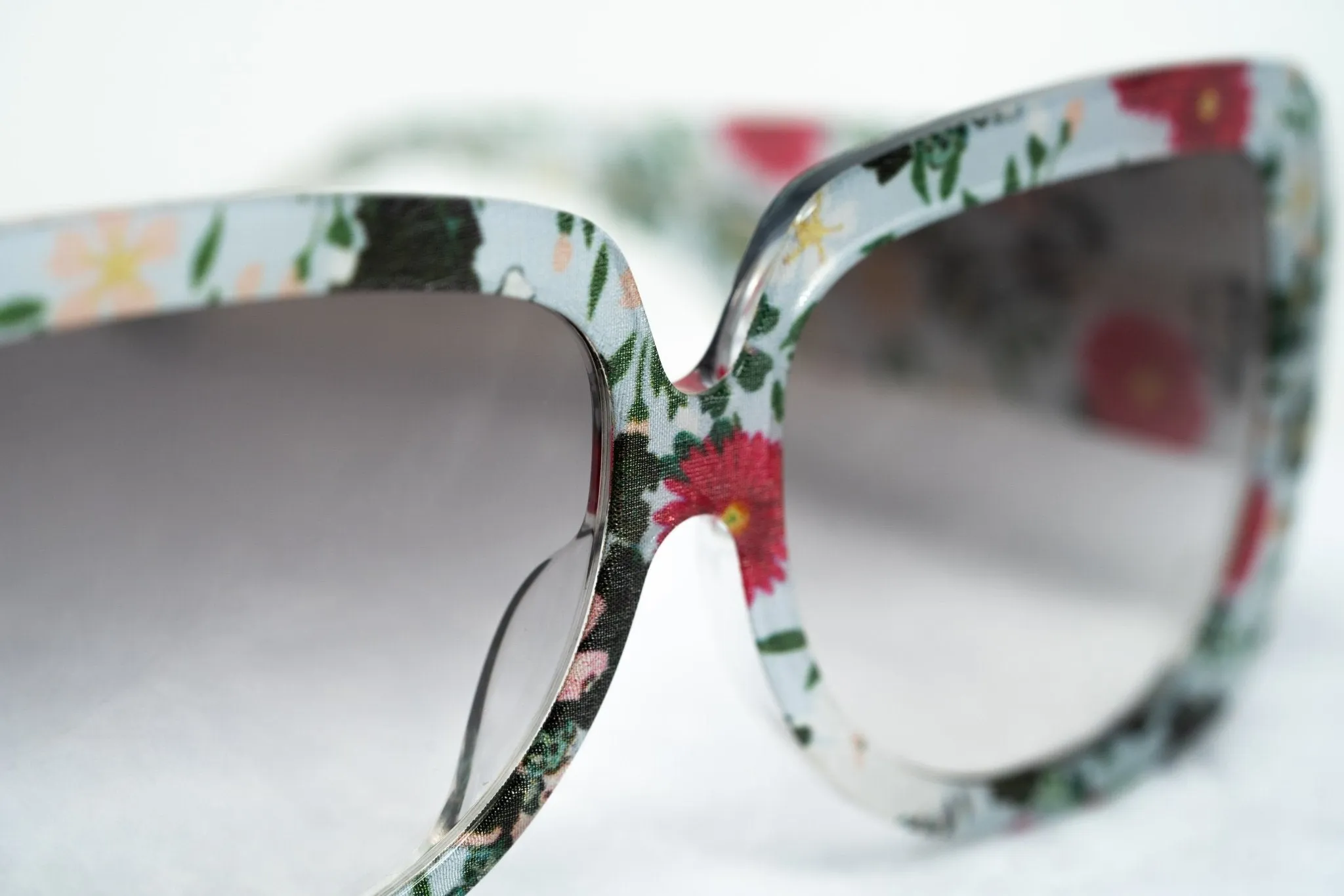 Erdem Sunglasses Oversized Floral and Grey