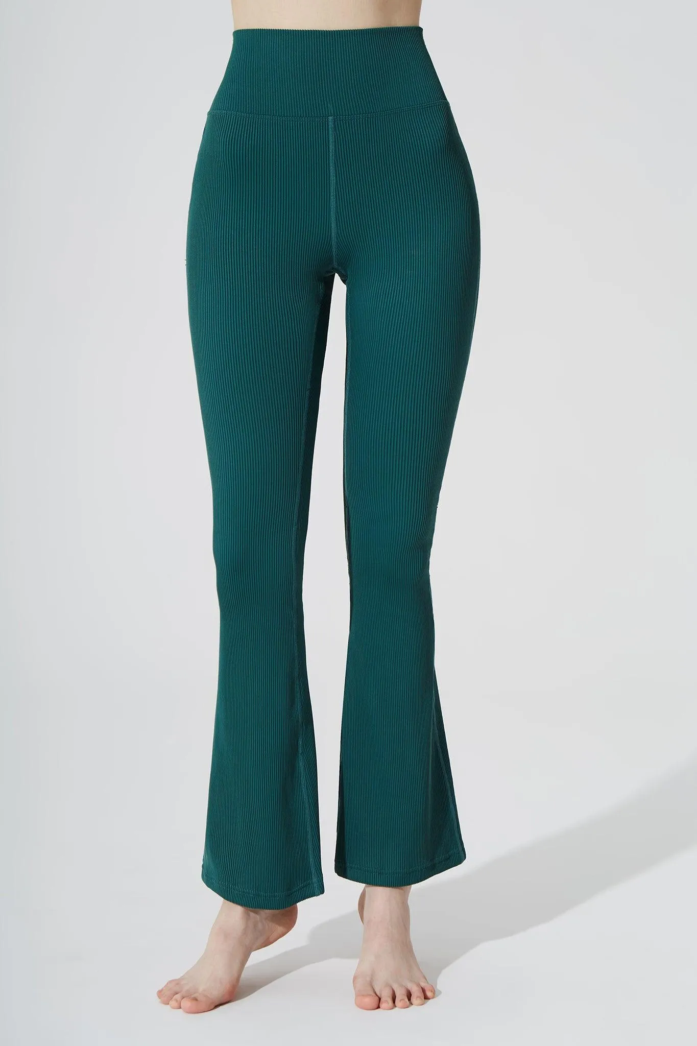 Evana Flare Ribbed Legging - Botanic