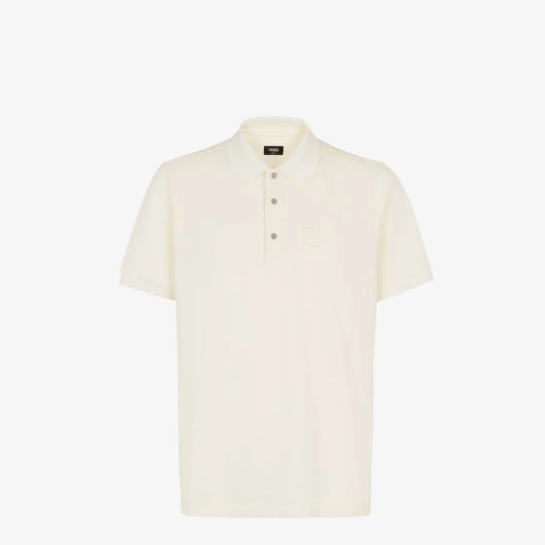 FENDI Elegant Cotton Blend Polo Shirt for Men