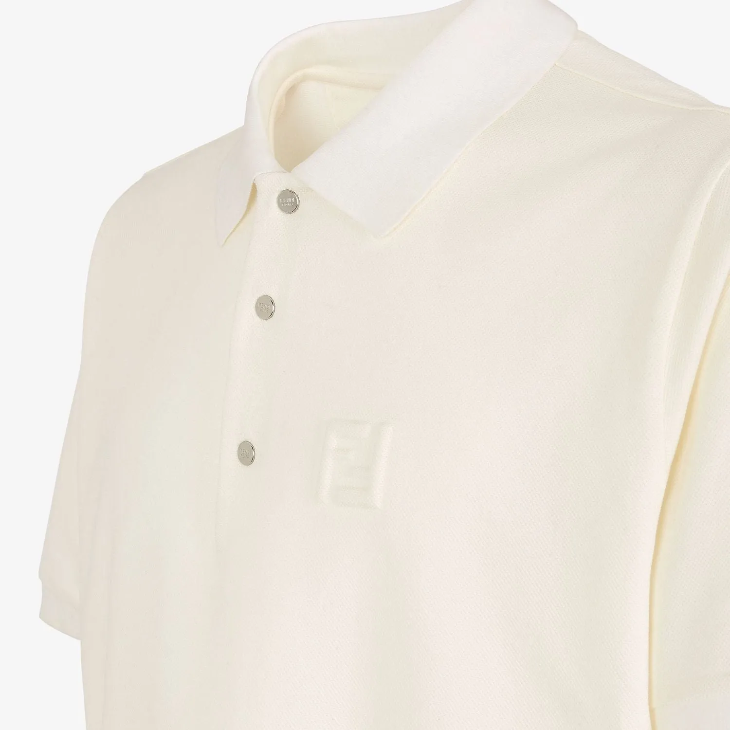 FENDI Elegant Cotton Blend Polo Shirt for Men