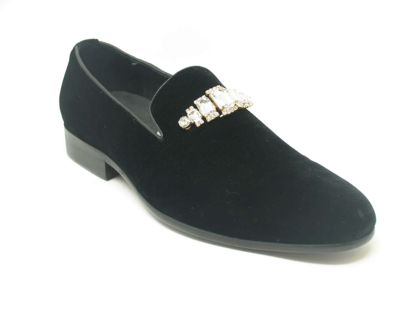 Formal Velvet Loafer with studs