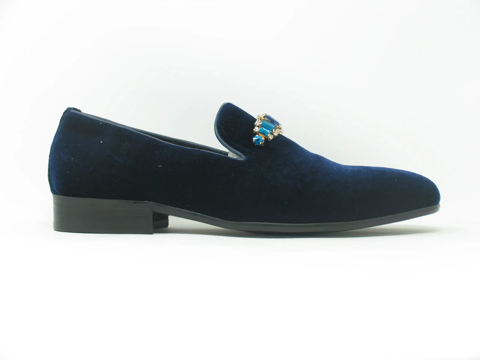 Formal Velvet Loafer with studs