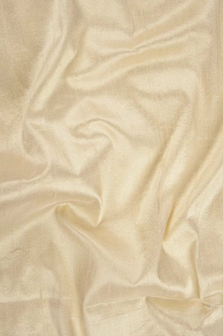 French Vanilla Dupioni Silk Fabric