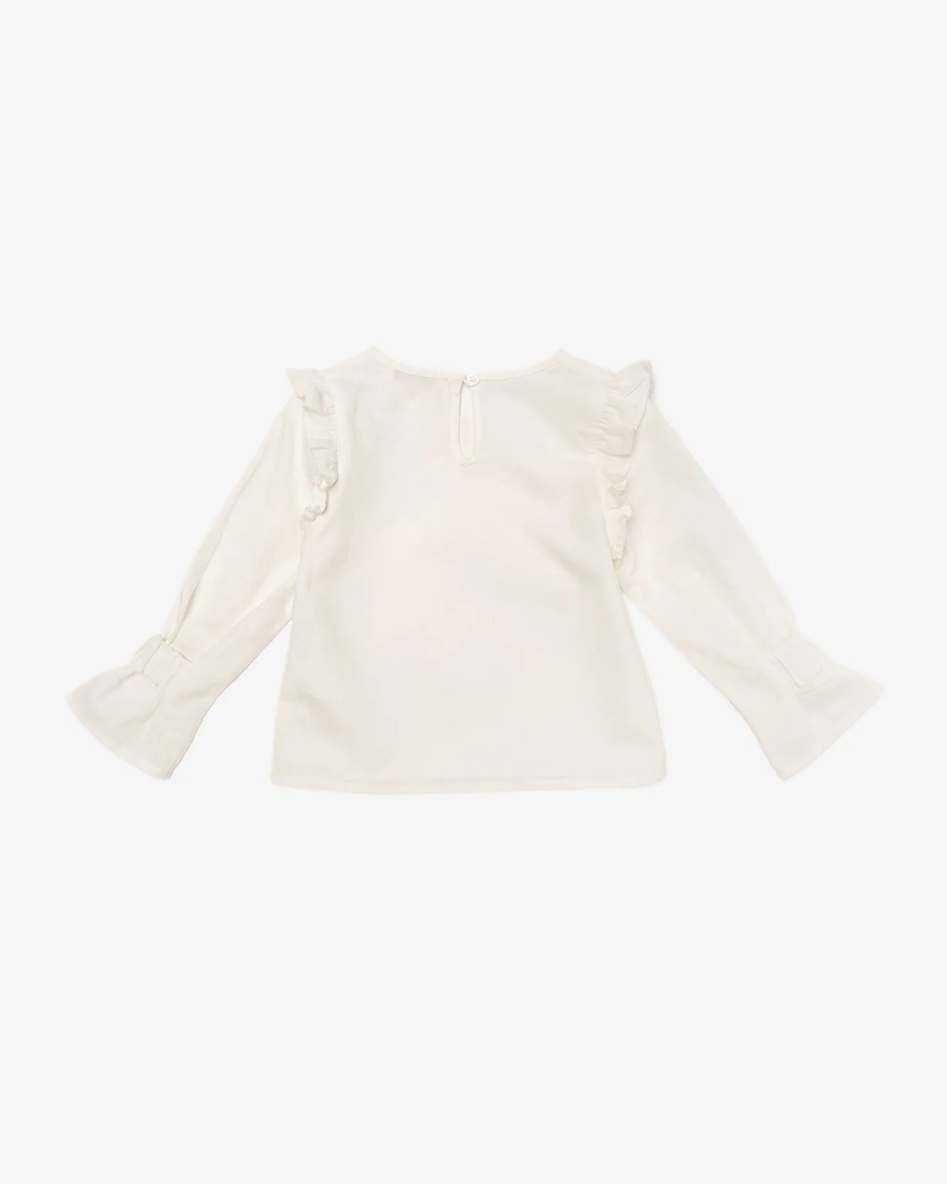 Frill Trim Shoulder Blouse