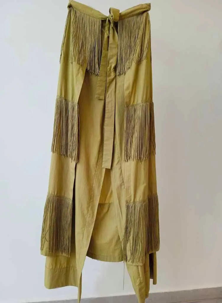 Fringe Skirt Pants