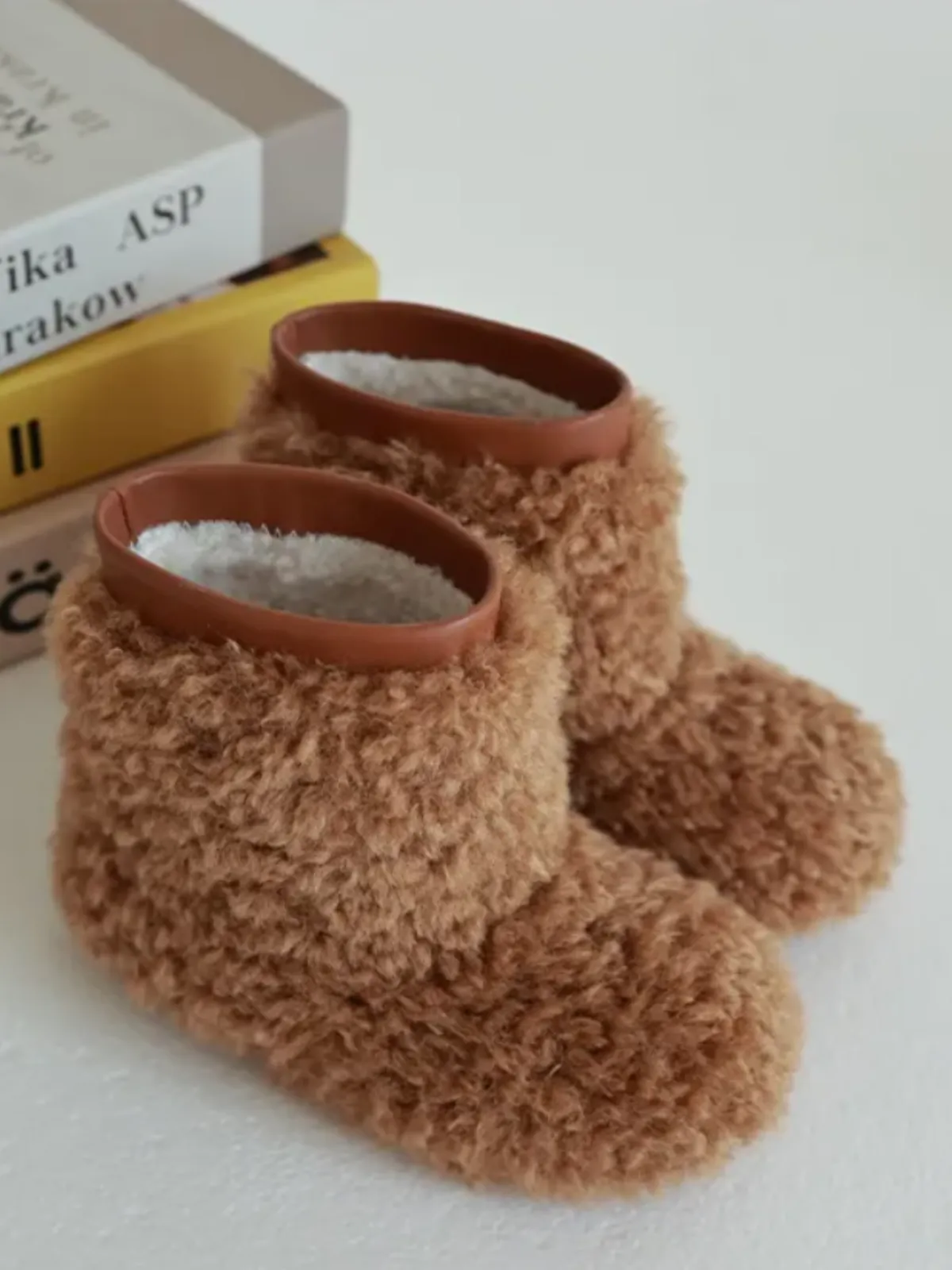 Fuzzy And Warm Wooly Winter Boots by Liv And Mia