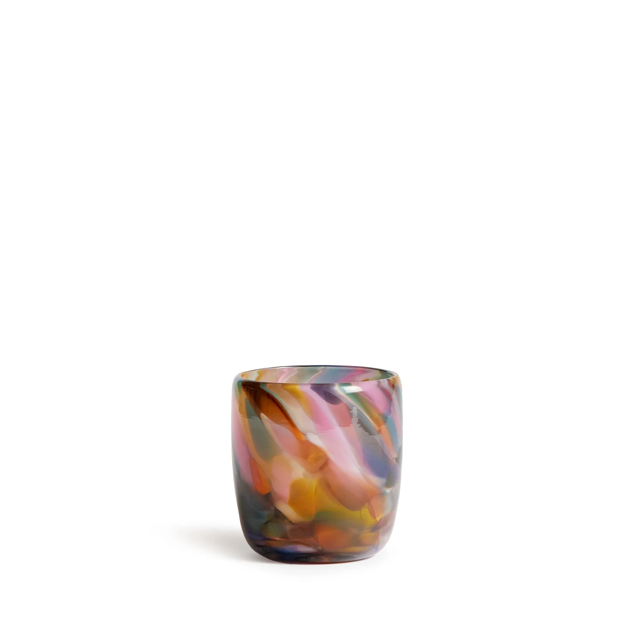 Glass Multi-Color Cup