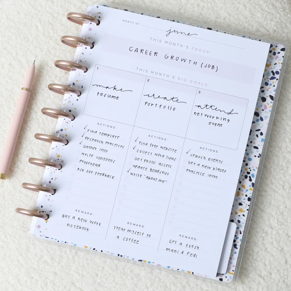 Goal Plan Repeat - Classic Guided Goals Journal