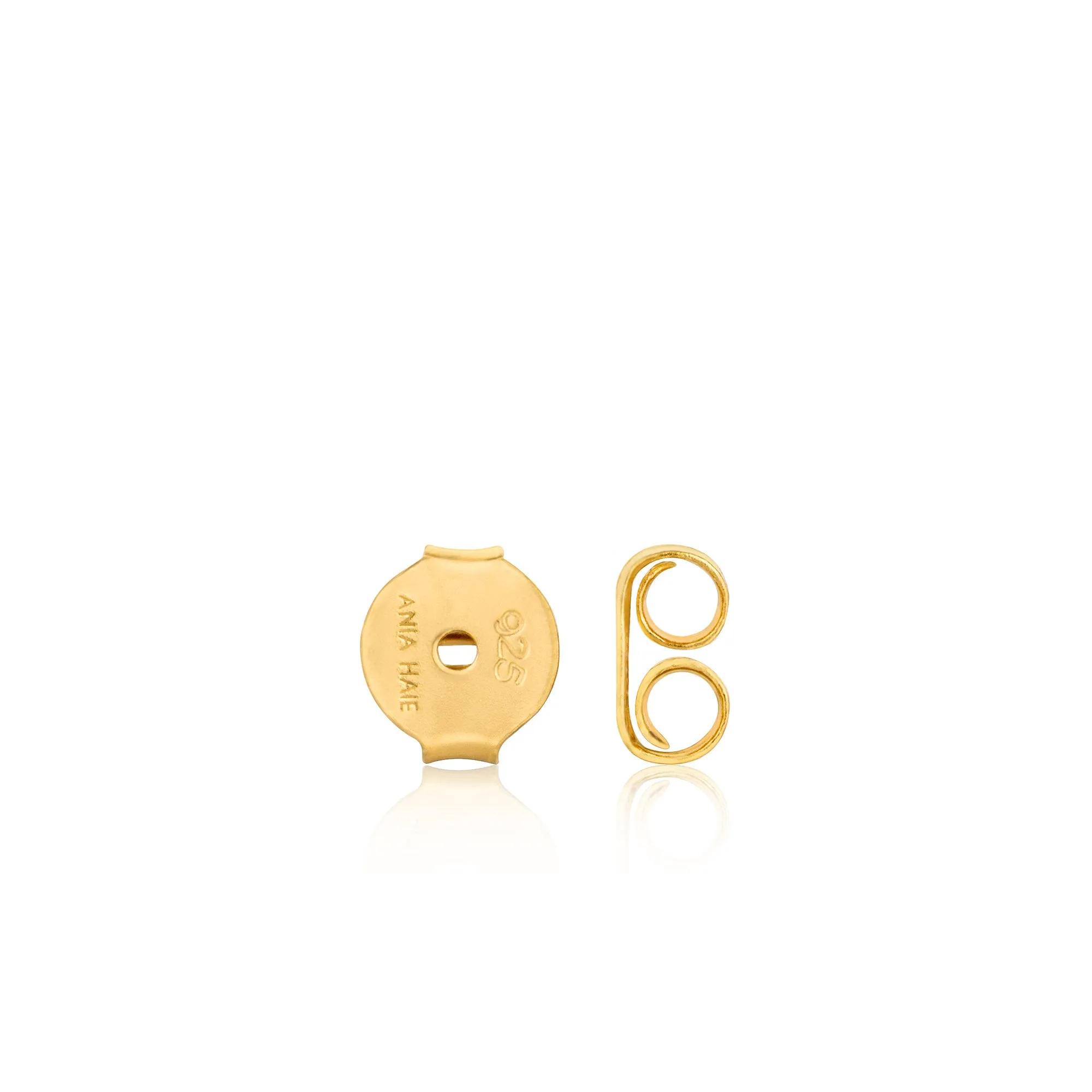 Gold Rope Bar Stud Earrings