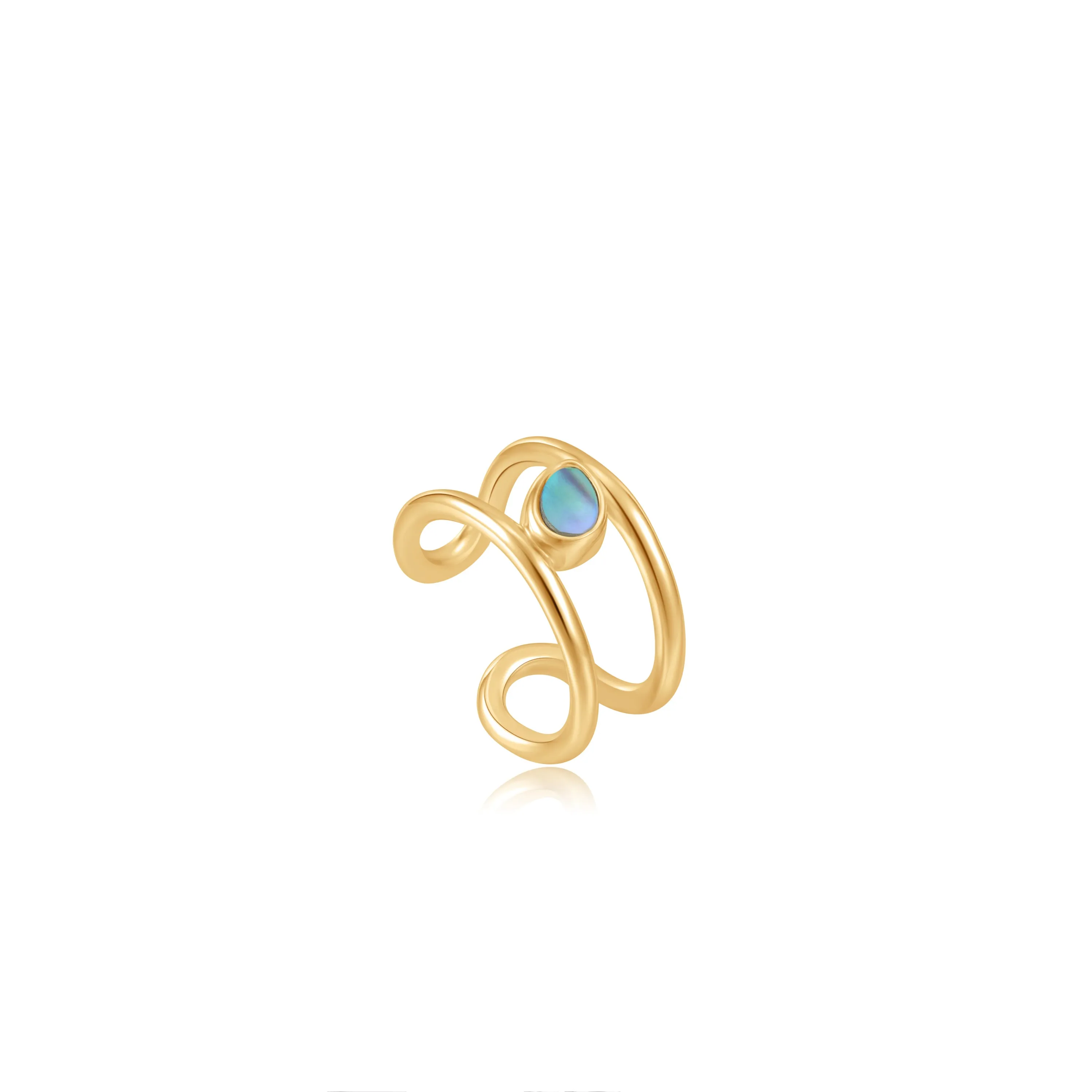 Gold Tidal Abalone Ear Cuff