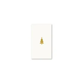 Golden Holiday Gold Tree Guest Napkin