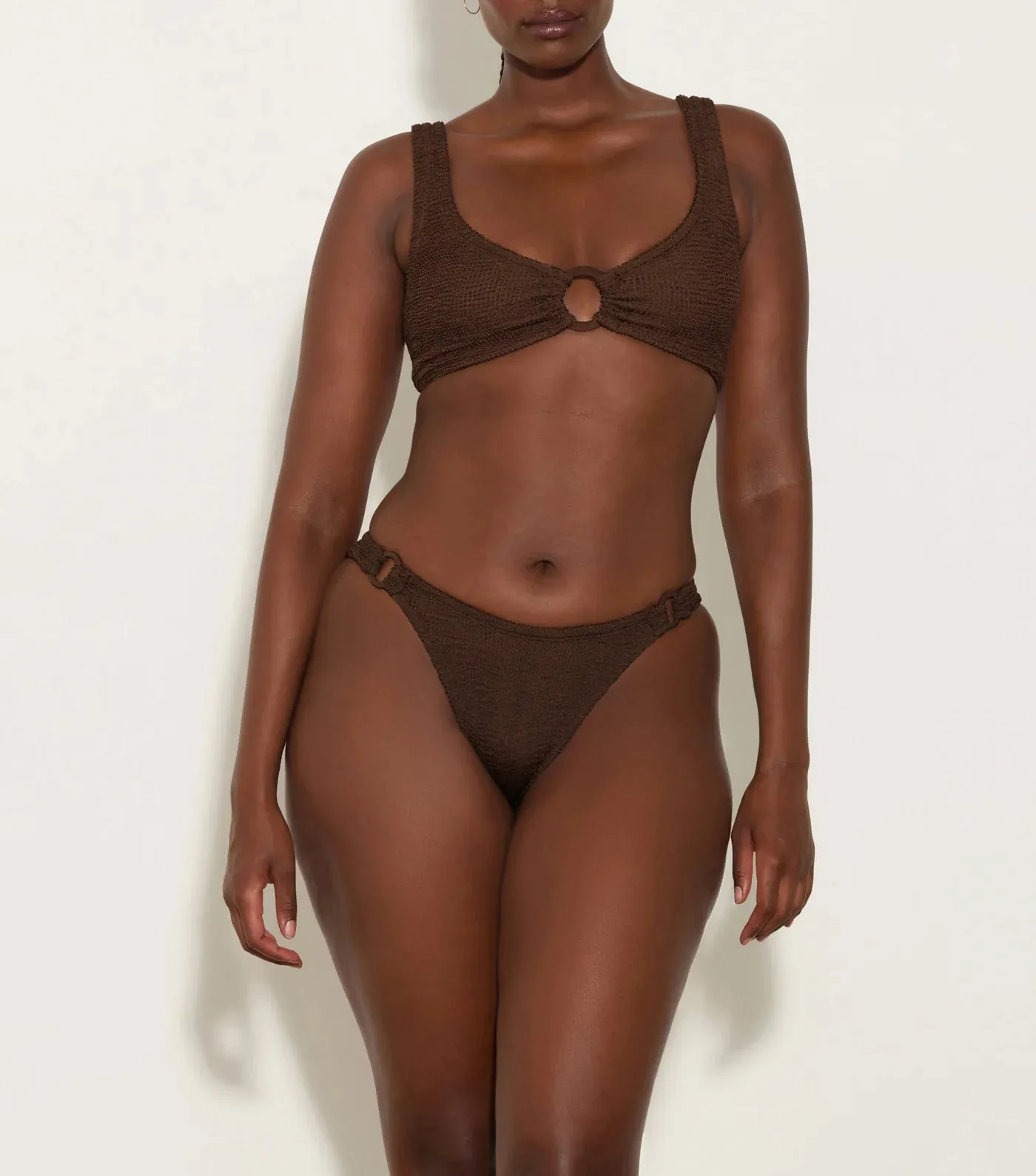 Hallie Bikini - Metallic Chocolate