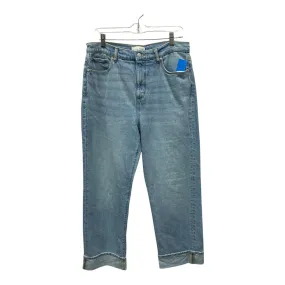 Jeans Straight By Loft In Blue Denim, Size:10