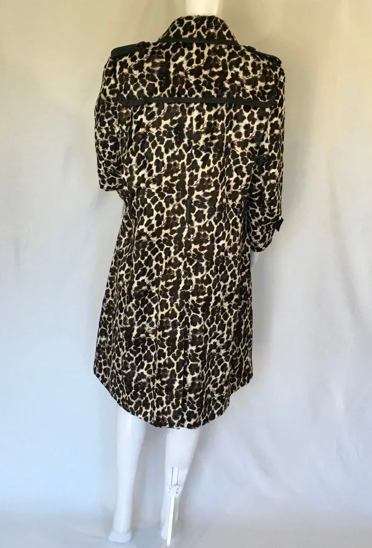 Karen Millen Animal Print Color Coat