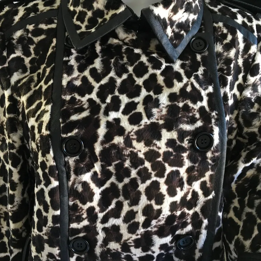 Karen Millen Animal Print Color Coat