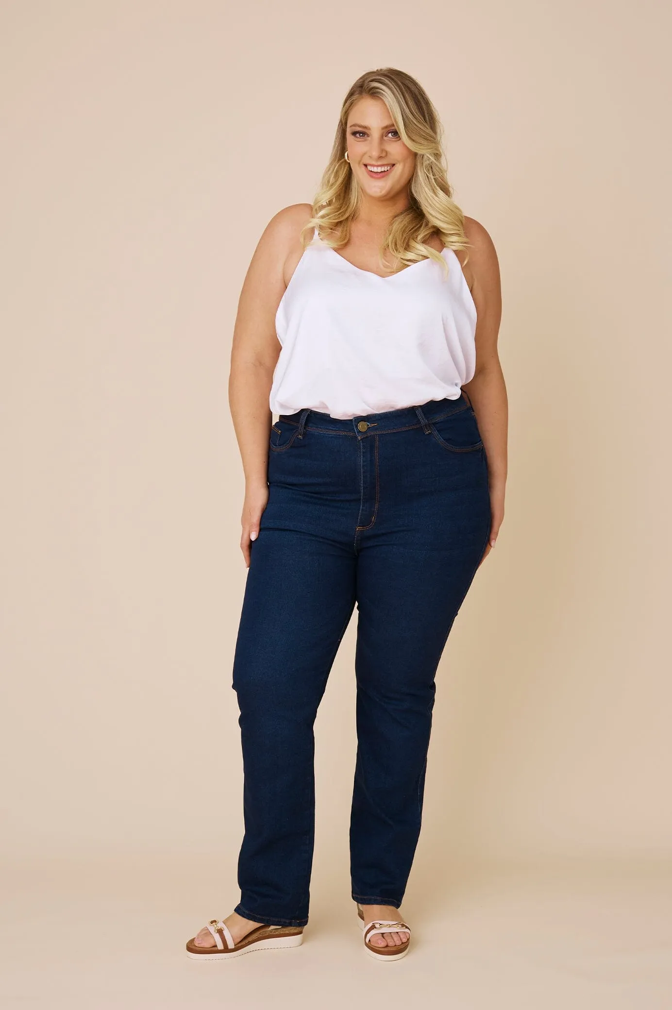 Katya Jeans Denim Blue High Rise