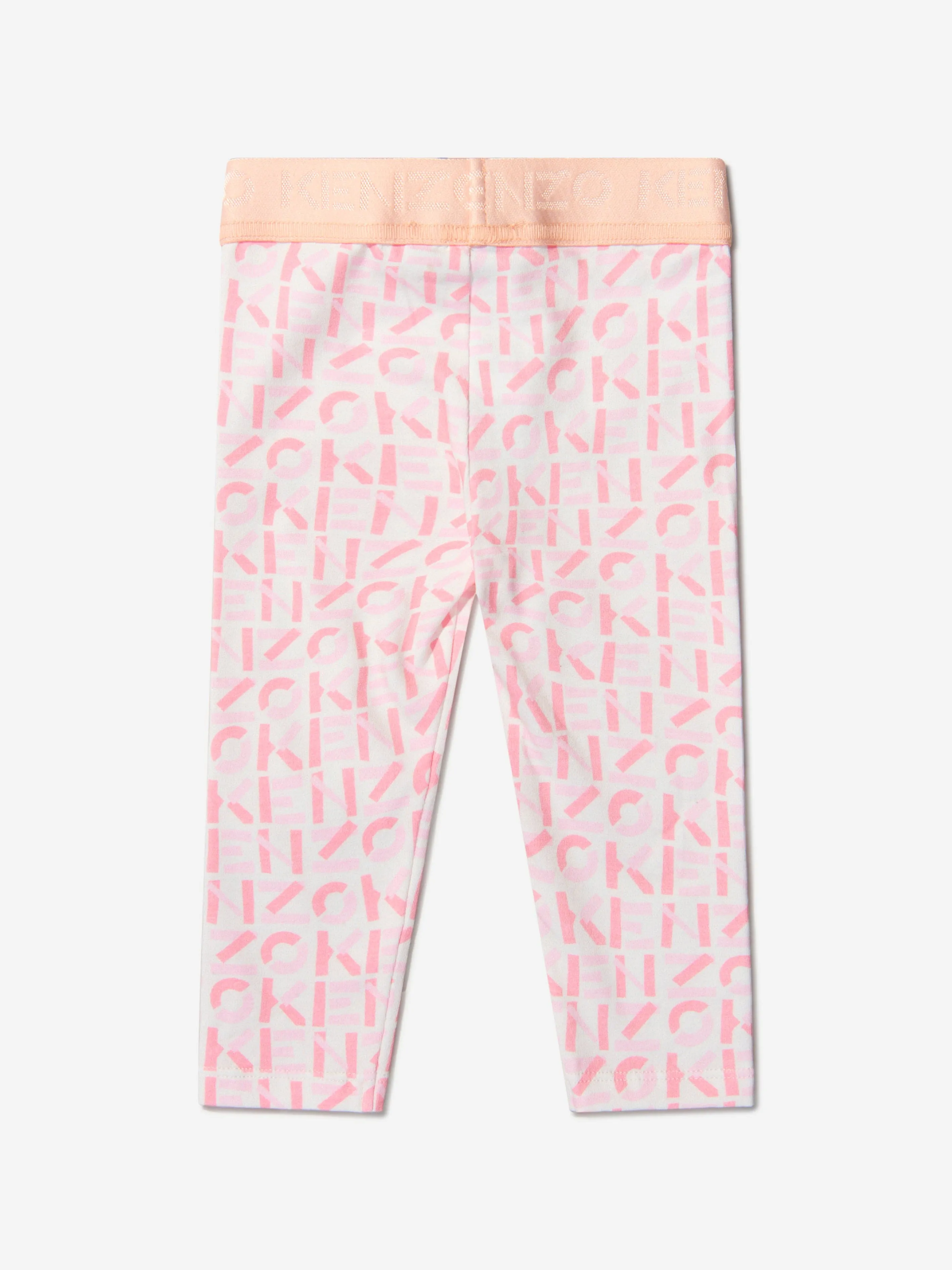 KENZO Baby Girls Cotton Monogram Leggings