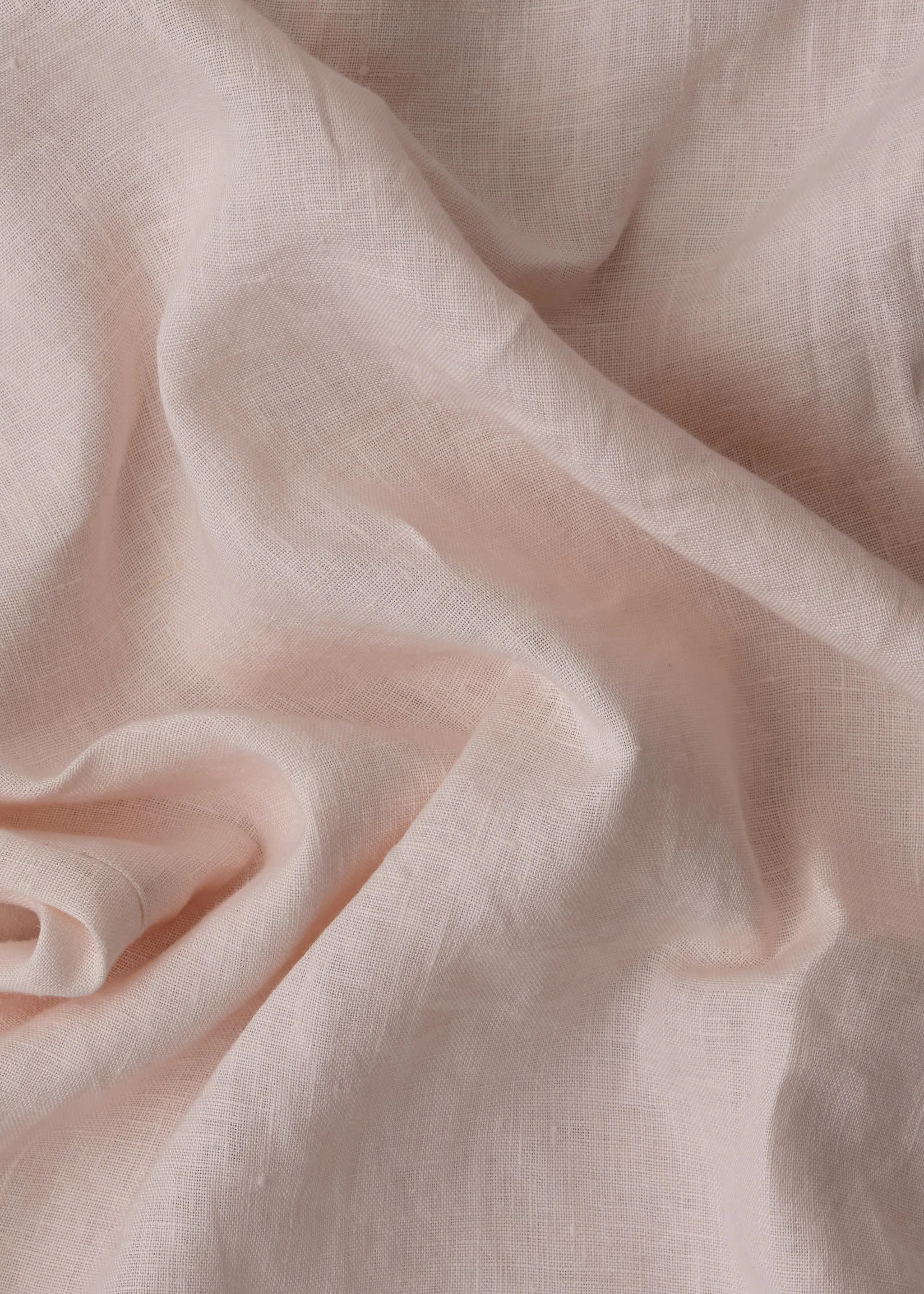 King Duvet Set Light Pink Linen