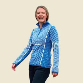 krimson klover | Pow 100% Merino Quarter-Zip Sweater | Women's