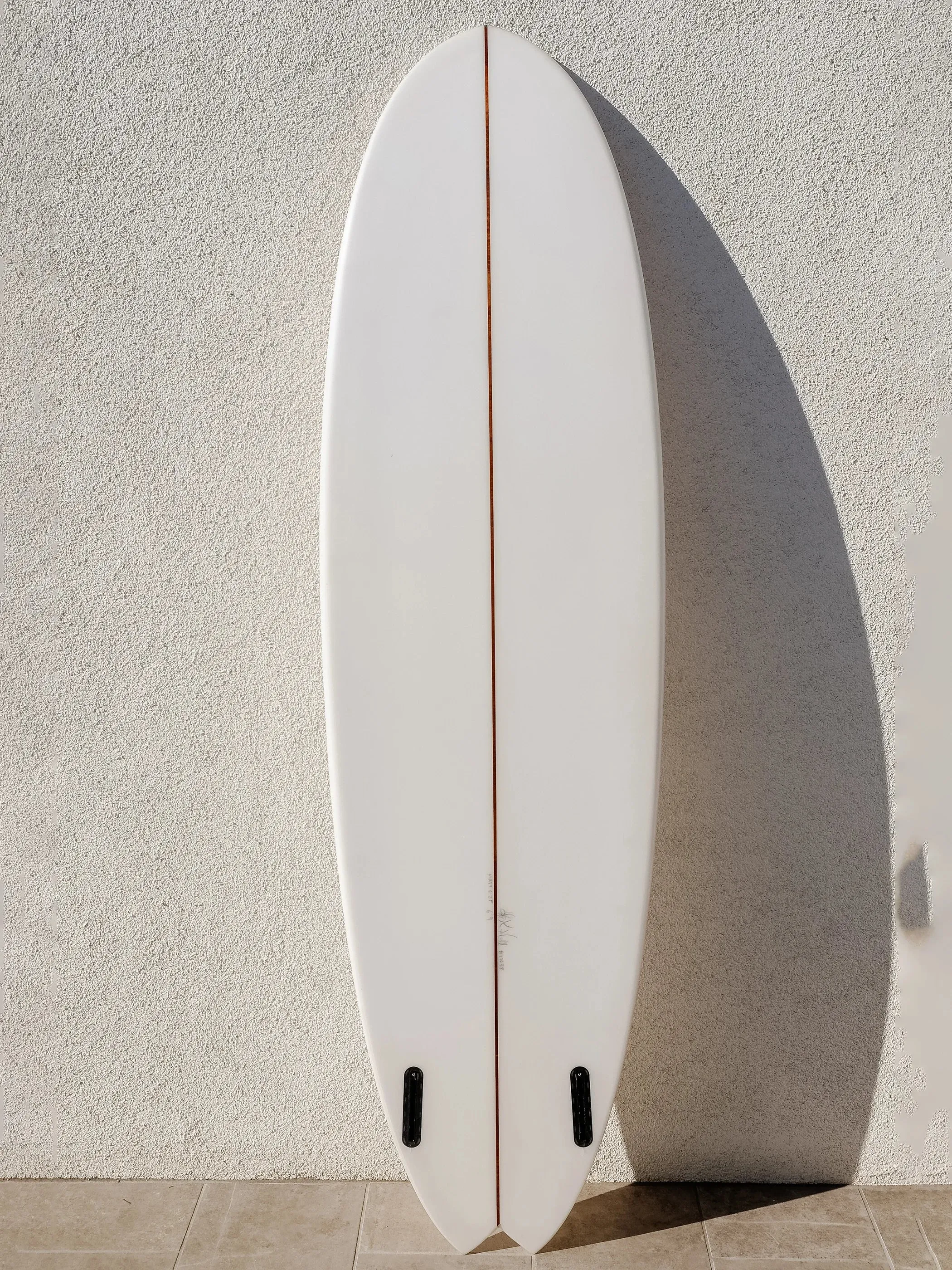 Kris Hall | 6’9” Swallow Egg Twin Fin Clear Surfboard (USED)