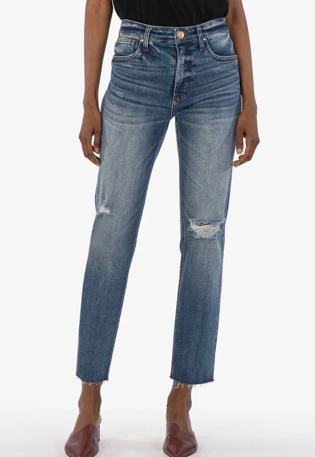 KUT RACHAEL HIGH RISE FAB AB MOM JEAN-EXTRAVAGANZA