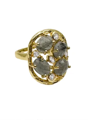 Labradorite Setting Statement Ring KR007